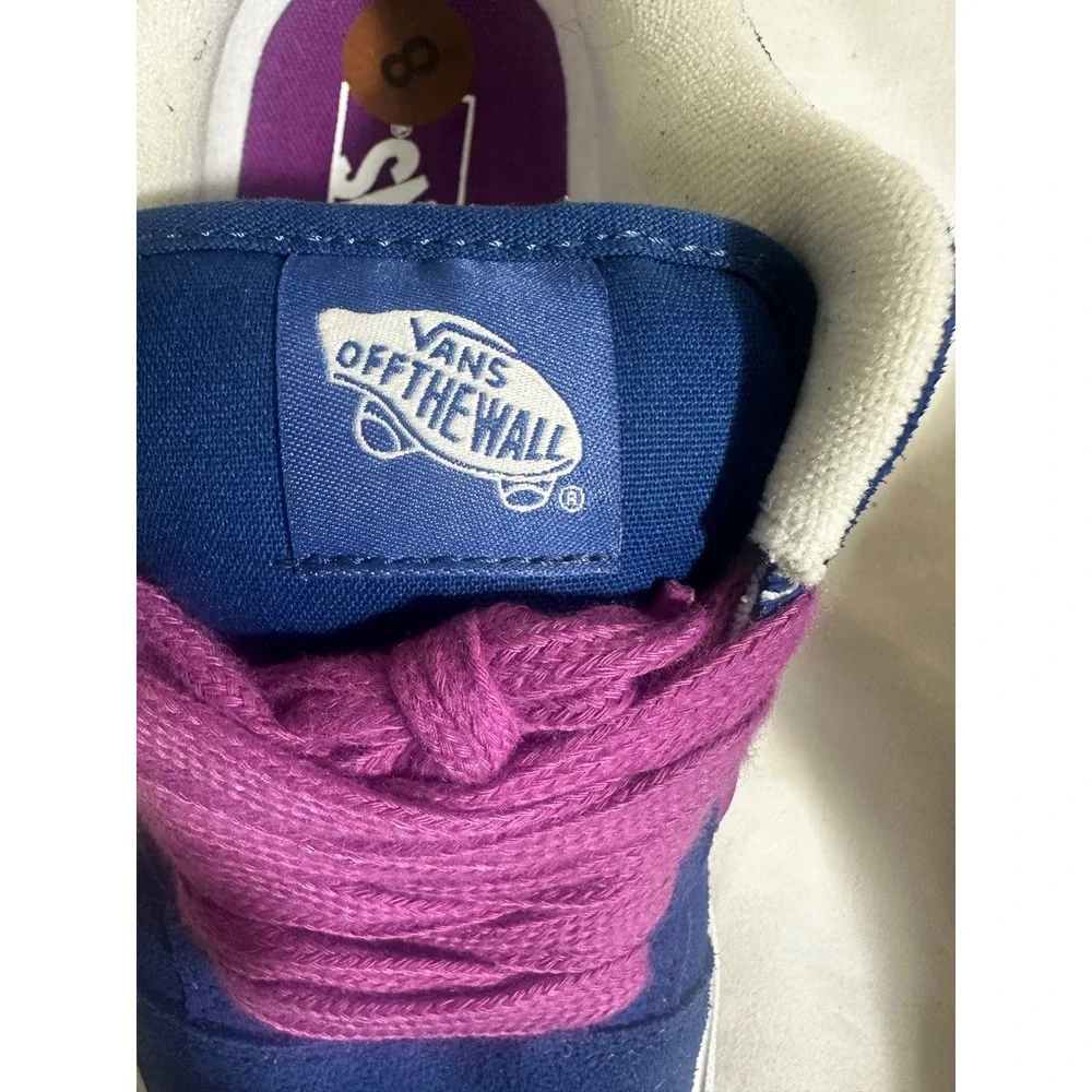 Vans Knu Skool Blue Purple Magenta Sneaker Women 8/Men 6.5 Y2K Skate Chunky NWOT